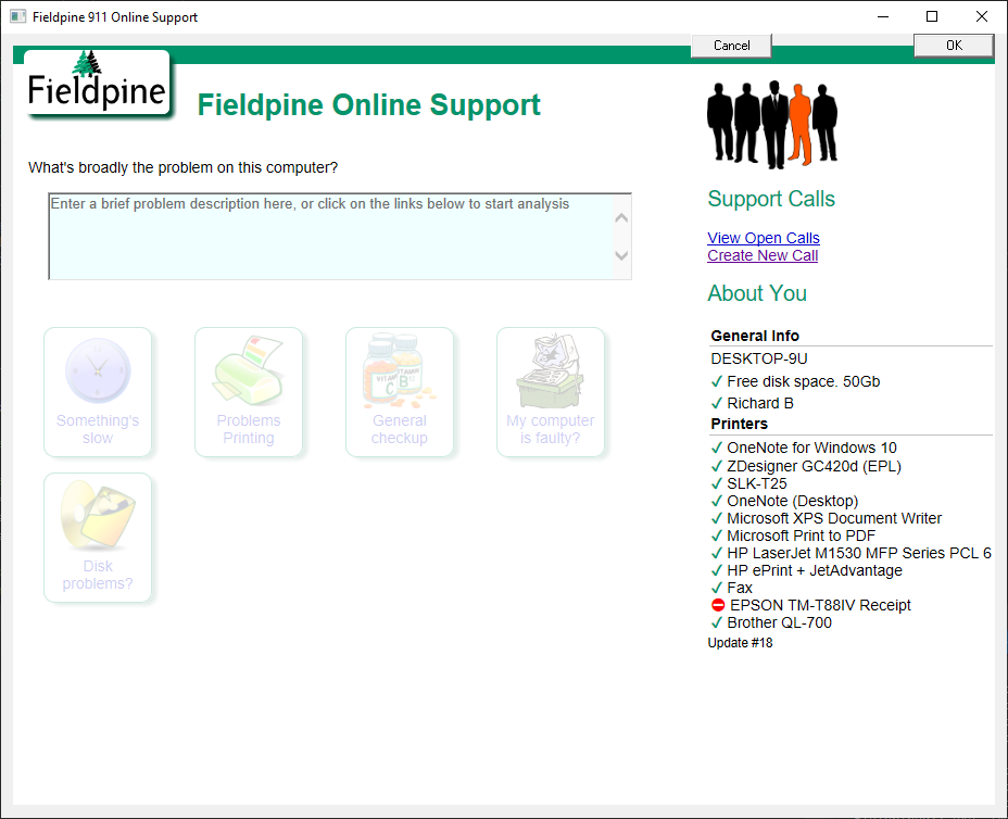 Fieldpine Support Tool